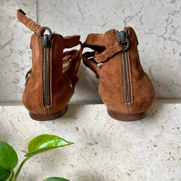 Splendid Barrett Suede Gladiator Sandals, Caramel, 7.5 - Picture 5 of 7